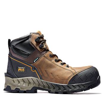 Timberland Férfi PRO Work Summit 6-Inch Composite-Toe Munkavédelmi Bakancs Barna